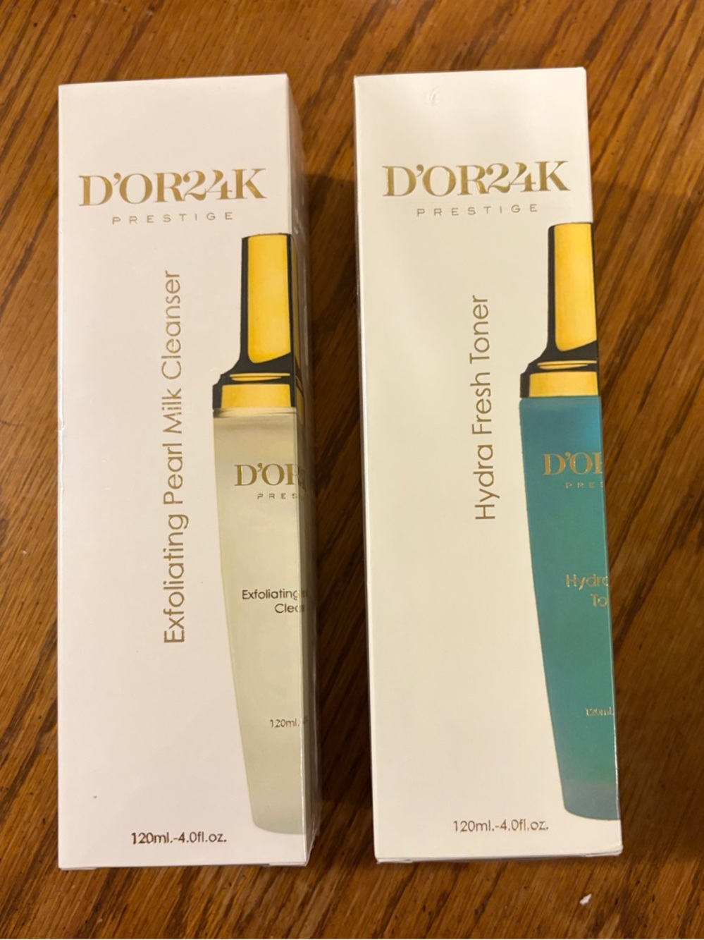 D’OR 24K Exfoliating Pearl Milk Cleanser & Hydra Fresh Toner